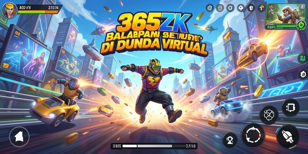 Tampilan gameplay balapan seru di 365ZK.