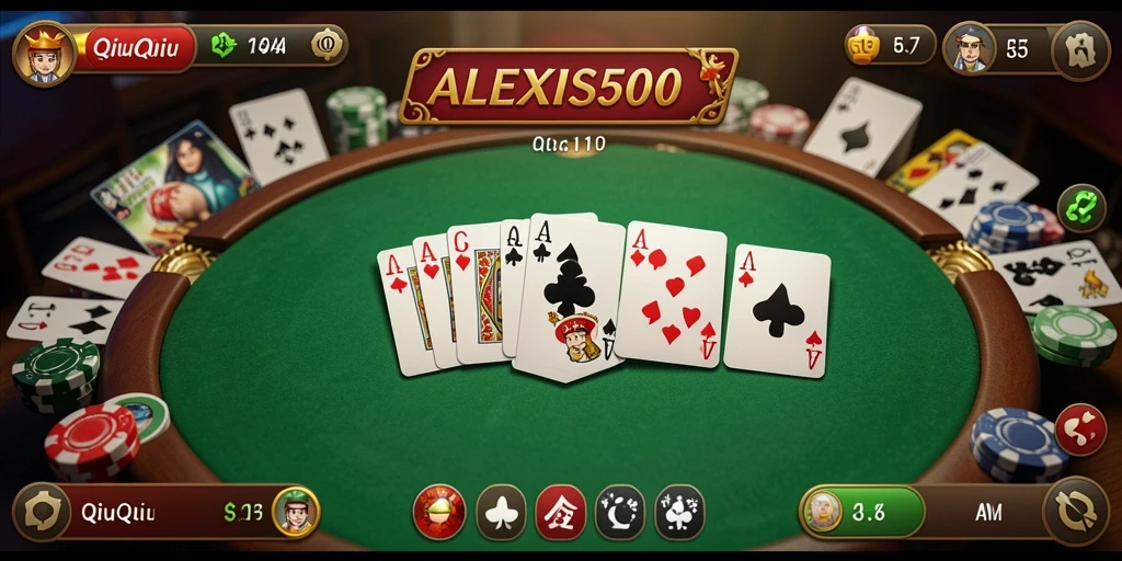 Tampilan gameplay menarik dalam ALEXIS500 yang menunjukkan keterampilan QiuQiu.