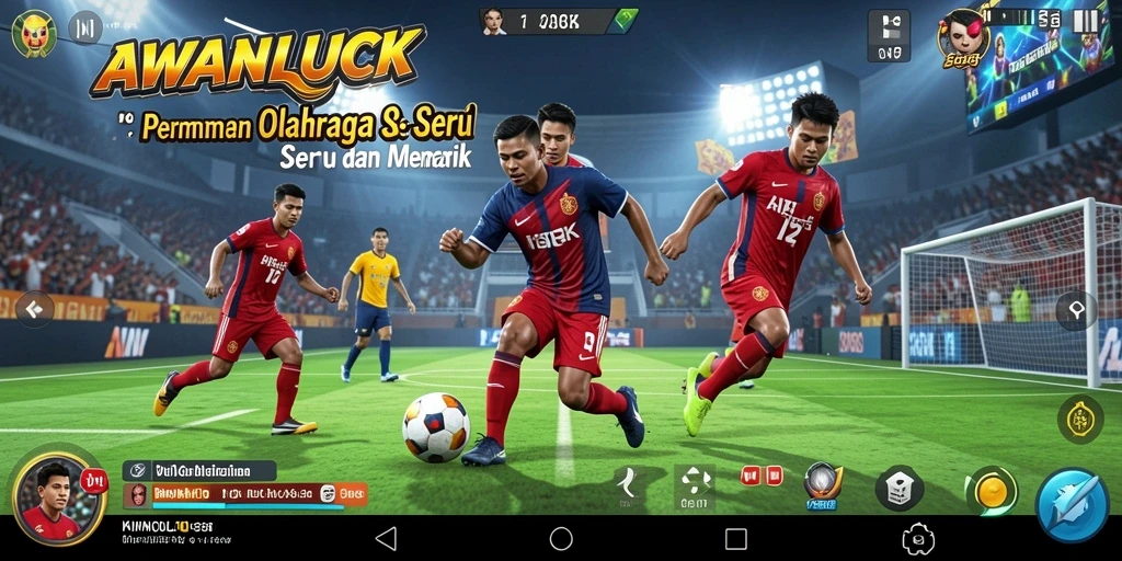 Tampilan gameplay seru dan kompetitif di AWANLUCK.