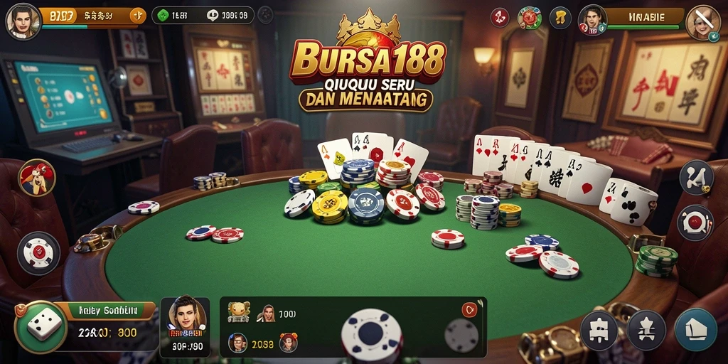 Tampilan gameplay BURSA188 dengan pemain bersaing di meja QiuQiu.
