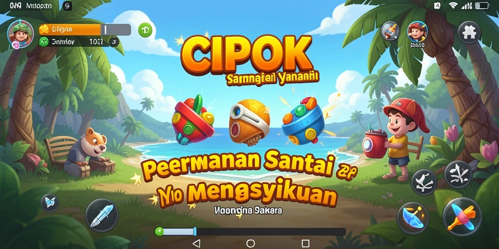 Tampilan gameplay sambil menikmati waktu santai di CIPOK.