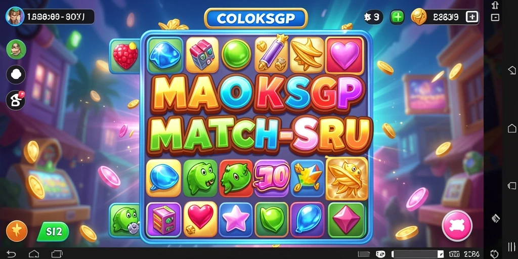 Tampilan gameplay yang menegangkan dalam COLOKSGP dengan kombinasi warna-warnanya.