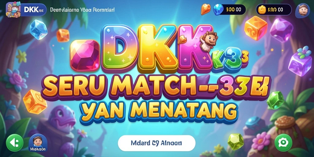 Tampilan gameplay DKK yang seru dalam kategori Match-3.