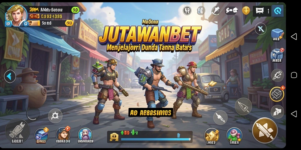Tampilan gameplay JUTAWANBET yang menakjubkan dengan pemandangan luas.