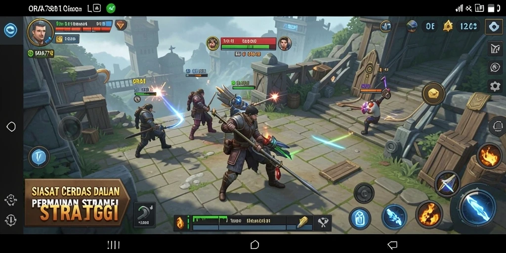 Tampilan gameplay ORA78 yang intens dan strategis.