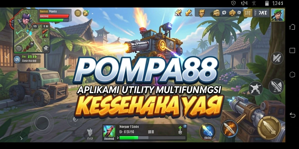 Screenshot utama POMPA88 menampilkan antarmuka yang intuitif dan fungsional.