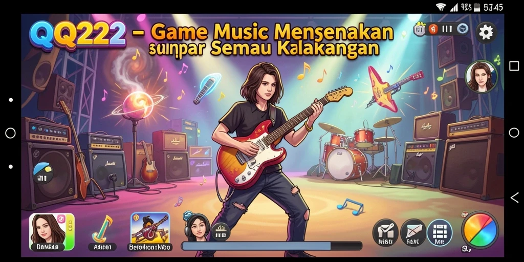 Menampilkan pengalaman bermain interaktif dengan musik yang dinamis.