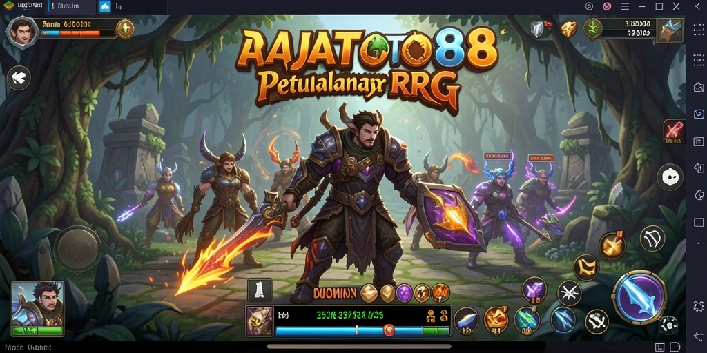Tampilan menakjubkan dari gameplay RPG di RAJATOTO88.