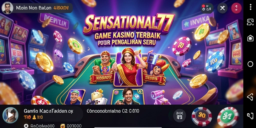 Tampilan gameplay seru di SENSATIONAL77 yang memikat.