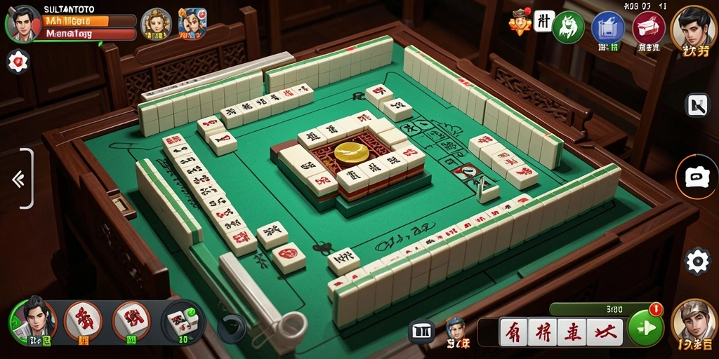 Tampilan gameplay SULTANTOTO yang menawan dengan ubin Mahjong.