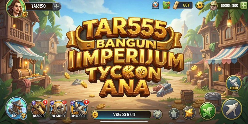 Tampilan gameplay TAR555 dengan elemen Tycoon yang menarik.