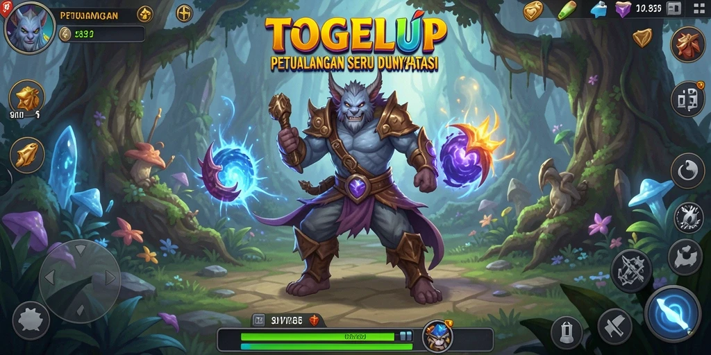 Tampilan gameplay seru TOGELUP yang memukau.