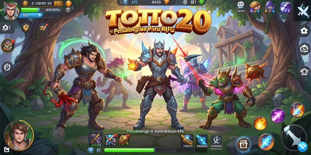 Screenshot gameplay TOTO20 menampilkan aksi seru dalam petualangan RPG.
