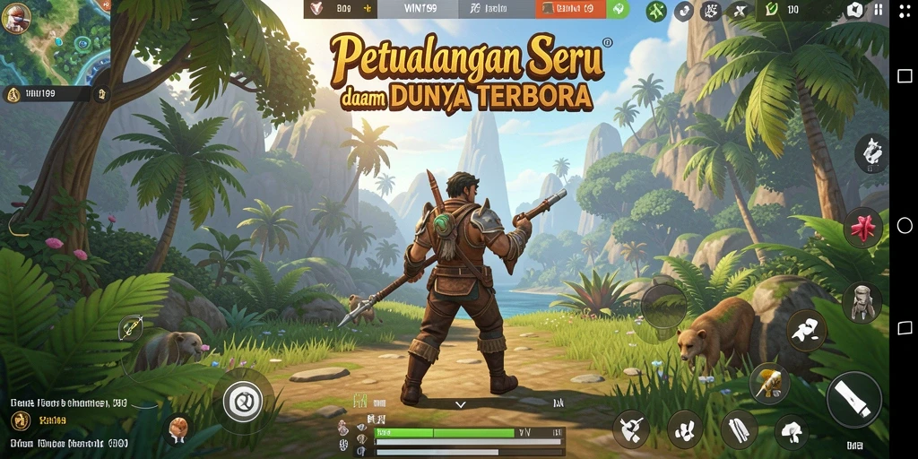 Tampilan menarik gameplay WIN199 dalam lingkungan Open World.