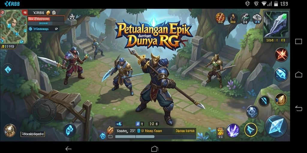 Tangkapan layar XR88 menampilkan aksi pertempuran yang mendebarkan dalam dunia RPG.