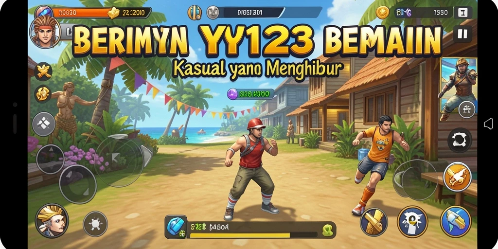 Tampilan gameplay YY123 yang mengasyikkan dan penuh warna.